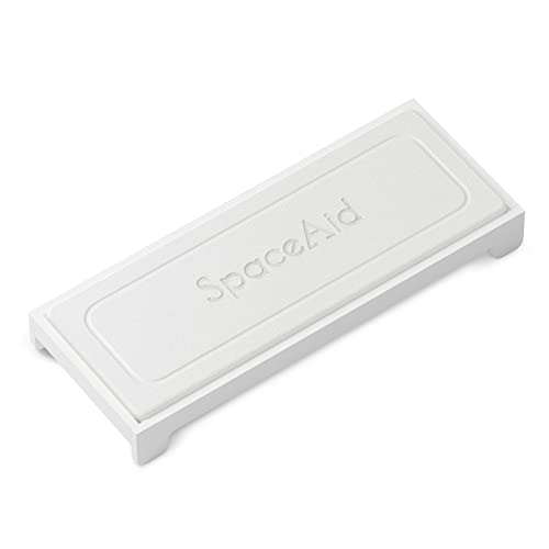 SpaceAid DryingNeat Sink Organizer, Instant Dry Sink Caddy Organizers, Kitchen Sponge Soap Holder Dispenser, Countertop Fast Drying Counter Tray Rack (Bamboo Rack, White)