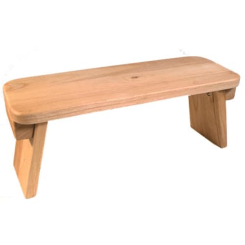 Yamkas Banco de Meditación | Taburete de Yoga de Madera Maciza de Haya | Meditation Bench para una Meditación Profunda | Hecho en Europa | American Oak Fixed Cover