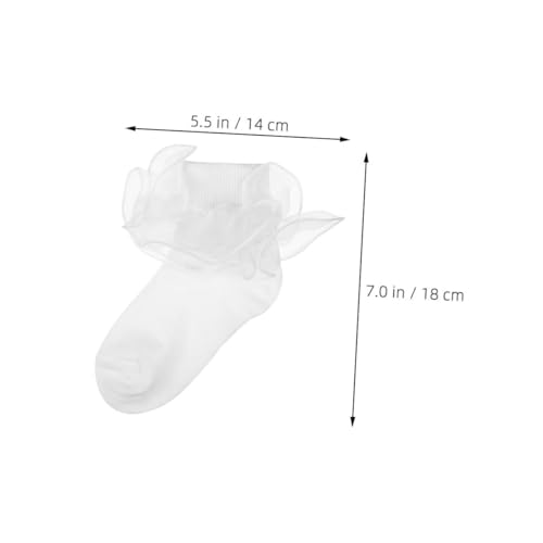 Lace Socks Turn Cuff Socks Frilly Socks Little Girl Sock Socks with Bows Lace Ruffle Frilly Socks Ruffle2