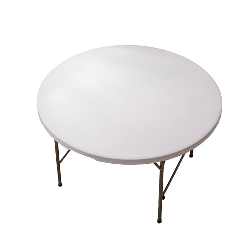 Viiamacki Spandex Fitted Round Tablecloth 48 Inches White