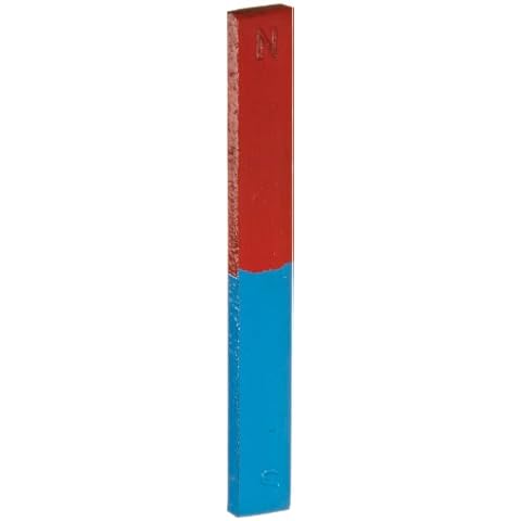 Ajax Scientific Steel Rectangular Bar Magnet, 100mm Length x 12mm Width x 5mm Thick (Pack of 2) Cover