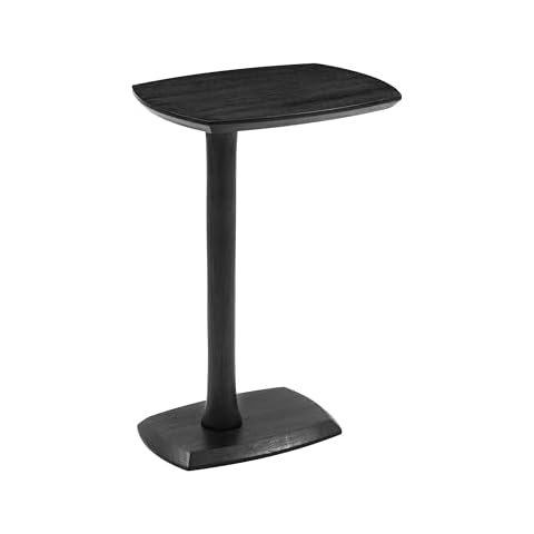 MH London Side Table - Stirling Wooden Modern C Shaped End Table - Exclusively Designed Hand Crafted Tables - End Table for Living Room, Bedroom Bedside Tables and Office Cover
