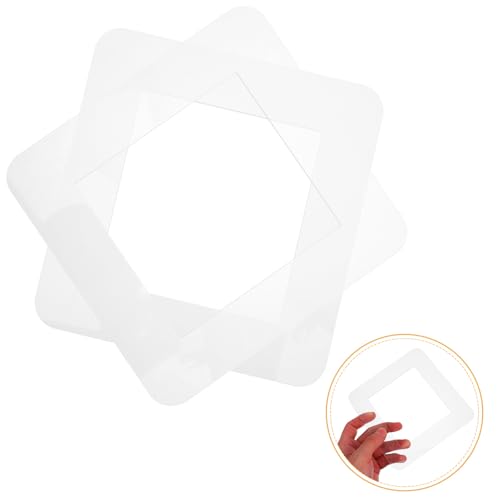 Protector de interruptor de luz de acrílico blanco, pegatinas decorativas para pared, 5 uds. 8
