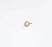 Tiny opal Nose Stud Gold Dainty Nose Piercing White opal 20g L shape