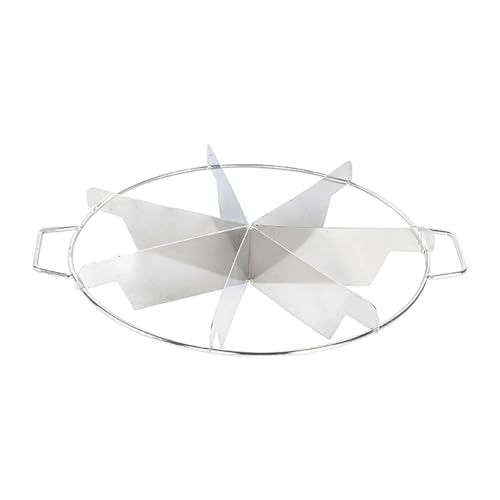 Qianly Divisor de Tartas, Herramienta para Porciones, Diseño Funcional, Cortes de 6/7/8, 7 Rebanadas, Individual