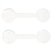 Beavorty 2pcs Optometry Eye Shield Occluders for Testing Pp White Child Portable Eye Plate