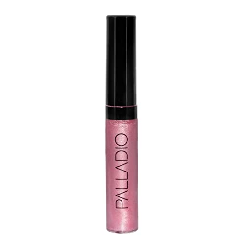 Palladio Lip Gloss, Non-Sticky Lip Gloss, Contains Vitamin E And Aloe, Offers Intense Color And Moisturization, Minimizes Lip Wrinkles, Softens Lips With Beautiful Shiny Finish, Passion Pink #TOP4