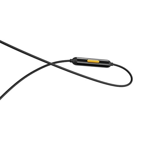 Image of QQLIKE Original Call-Clear Buds 3 Type-C Wired Earphones with Mic & Controls, 9mm Drivers - (Black) - with Inline Controls KJ881