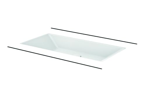 Betteloft Lavabo bajo encimera, sin agujero para grifo, A231, 740 x 386 mm, A231-000, Color: Blanco