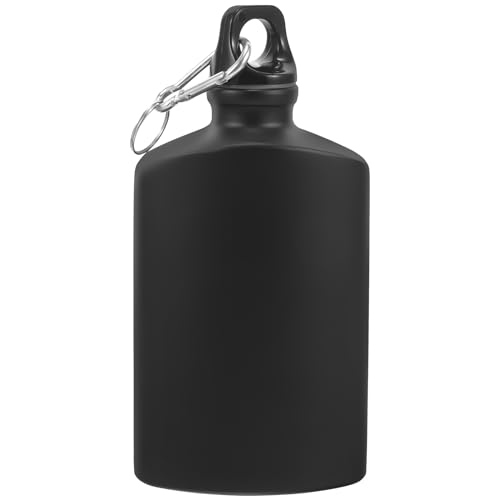 Toddmomy Sports Bottle Portable Water Bottle Drinking Water Bottle Water Bottle Flat Water Bottle Outdoor Cookware Hiking Canteen Metal Aluminum Alloy Leakproof Travel Camping Bottle