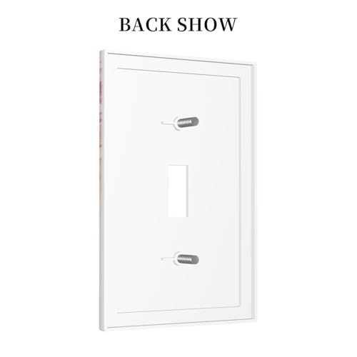 Colorful Wildflower Wisteria Cascade Floral Flower Decorative Light Switch Cover 1 Gang Single Toggle Device Electrical Faceplate Switchplates Decorator Outlet Wall Plate for Bedroom Living Room Decor by Ialnuyisek - Used condition - Image 4