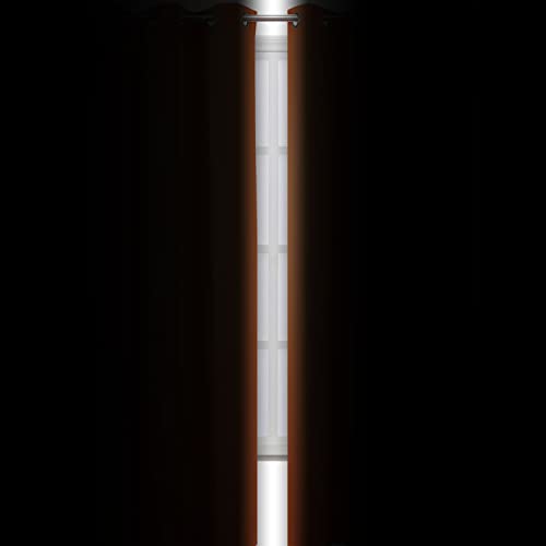 Image of LEMOMO Blackout Curtains 42 x 84 inch /Orange Curtains Set of 2 Panels /Thermal Insulated Room Darkening Bedroom Curtains