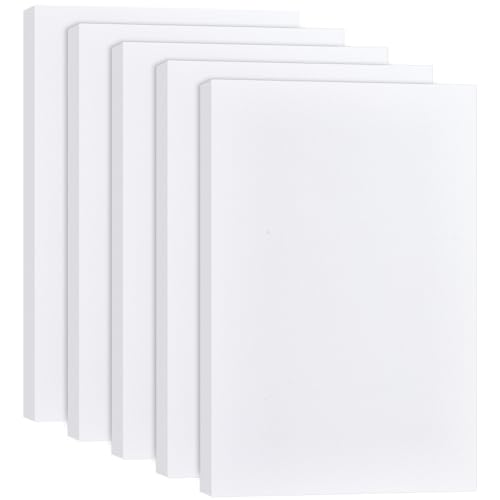 BENECREAT 5 Stück Rechteck XPS Schaumstoffplatte, Bastelschaumstoffplatten Isolationsplatte für DIY Projekte Kunst Modellierung und Wärmeisolierung, 30x20x2cm