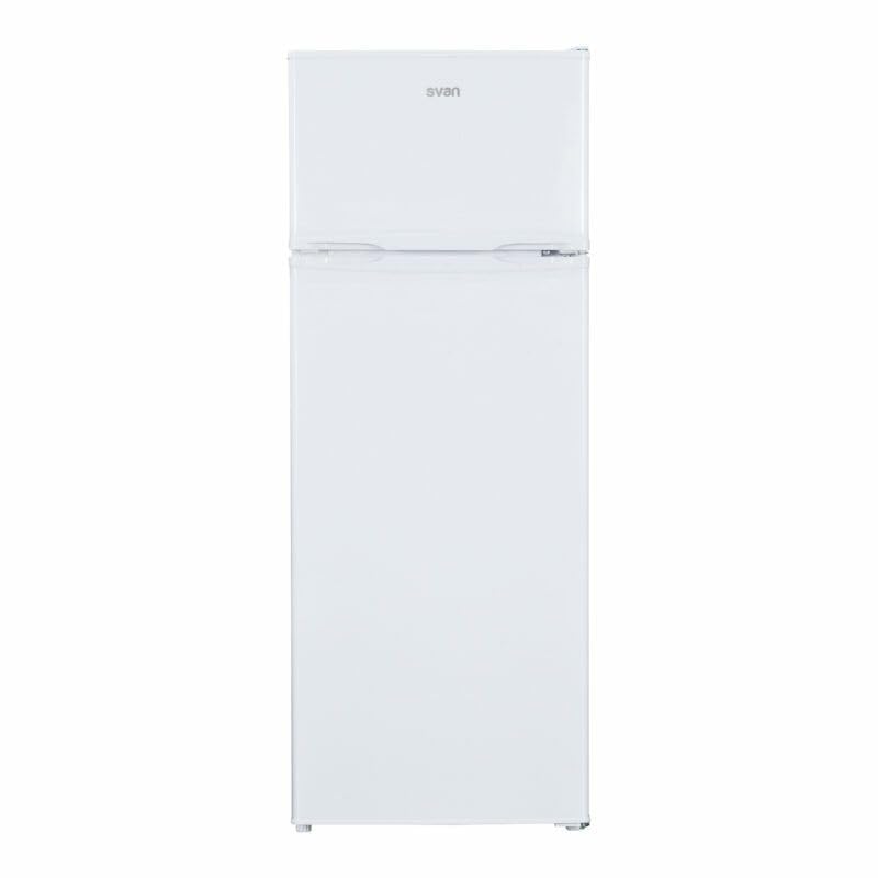 SVAN Frigorífico Combi 2 Puertas Blanco SF145501E. Capacidad 206 Litros, Puerta Reversible, Bajo Nivel Sonoro, Eficiencia Energética Clase E
