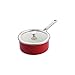 Produktbild KitchenAid Steel Core Enamel Stielkasserolle mit Deckel (20cm/2,4l), deutsche Emaille, Induktionsgeeignet, backofenfest, spülmaschinenfest, Empire Rot