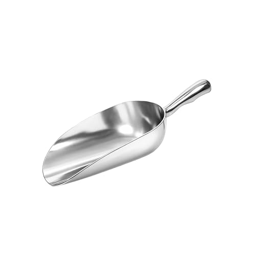 Chabrias Ltd 5oz Single Aluminium Metal Food Scoop Small Heavy Duty Dry Goods Scoop for Coffee Sugar Flour Spices Tea & Pet Food Multipurpose Kitchen Ingredient Scoop
