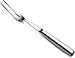New Star Foodservice 52046 Hollow Handle 2 Tine Pot Fork, 11.5", Silver