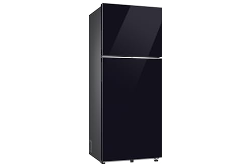 Image of Samsung 396 L, 2 Star, Convertible 5-in-1, Digital Inverter, Frost Free Double Door, Bespoke AI WiFi Refrigerator (RT41HB6A4222HL, Glass Finish, Clean Black, 2026 Model)