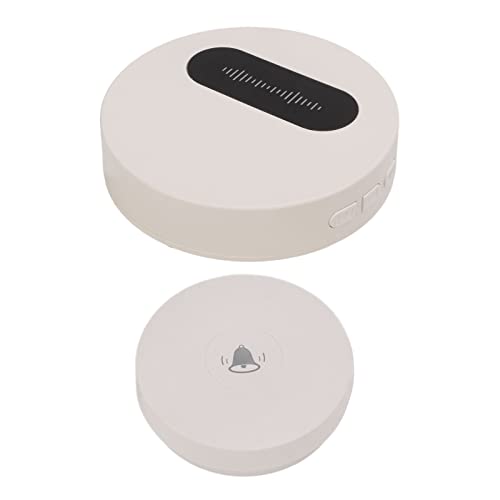 Kit de Campainha Sem Fio, Sem Necessidade de Bateria, 58 Toques, Função de Pager à Prova D'água de