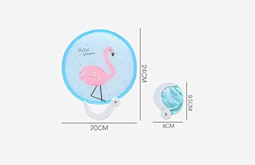 CHIDAKASH Folding Fan Durable Cloth Hand Fan for Kids Women Men Travel Outdoor Indoor Use (1 Pc, Multicolor)