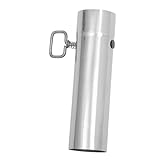 BESPORTBLE Regulador De Tiro para De Estufa para Uso En Exteriores Regulador De Tiro Ajustable para Estufa De Leña Resistente Portátil Plateado