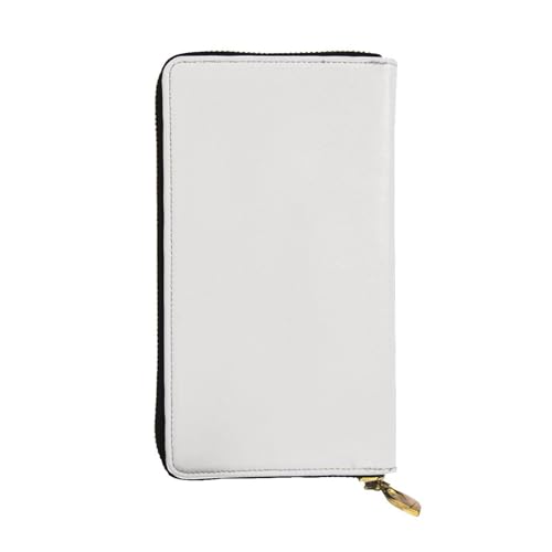 Beige printing Women's leather long handheld wallet large capacity credit card zipper bag