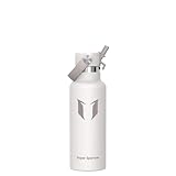 Super Sparrow Gourde Isotherme 500ml   Bouteille Isotherme avec Paille   sans BPA   Gourdes Enfant INOX Bouche Standard pour Sport, Voyages, L'école, Bureau, Maison