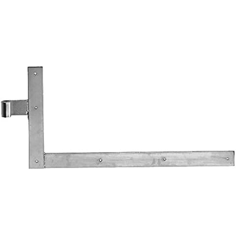 Pollmann Baubeschläge 1174080 Winkelband schwer Rolle Ø 20 mm, 400 x 800 mm, hell verzinkt, 1 Paar Cover