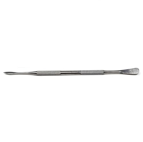 A2Z Lab Spatula Rounded & Pointed Ends - Stainless Steel Sampling Filling Spatula Mixing Transfering Spatula for Cosmetic Lab Handling Cream, Gel, Powder- Laboratory Supplies for Experiments