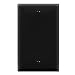 ENERLITES Blank Device Wall Plate, Size 1-Gang 4.50" x 2.76", Polycarbonate Thermoplastic, 8801-BK, Black