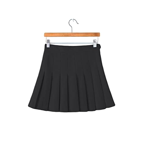 Generic Mini saia plissada, uniforme de tênis de ioga de verão cintura alta adolescente correndo com