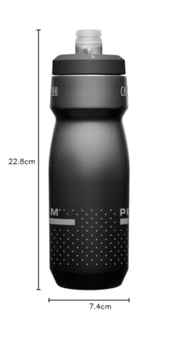 Camelbak PODIUM 710ml botella de agua para bicicleta – tapa autoadhesiva – a prueba de fugas – libre de BPA/BPS/BPF – fácil de limpiar – black, talla: OS - imagen 7