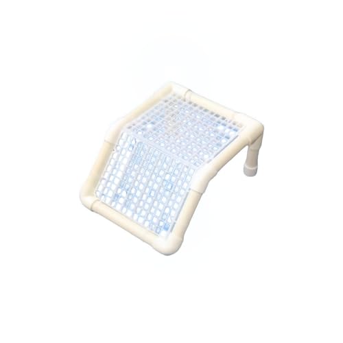 カメ用バスキングプラットフォーム 白・20×15cm|水槽用日光浴台・滑り止めデザイン・登りやすい斜面設計 | 水ガメ/カエル/トカゲ対応【安定設置・に最適】 (15cm*10cm)