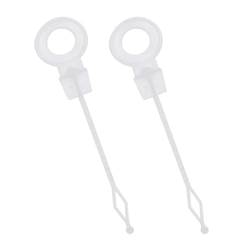 2pcs Universal Fridge Freezer Drain Hole Plunger Refrigeration Plunger Mini Fridge Drain Hole Cleaning Tool Fridge Accessories Drain Unblocker for Families Restaurants(white 9.5cm)