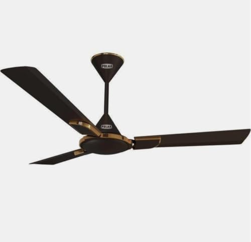 Image of WINSPIN Energy Saving Ceiling Fan | High Air Delivery | 3 Blade Fan with 2 Year Warranty Energy Saving 1200 mm Ceiling Fan (1 Star | Baker Brown | Pack of 1) By Polar