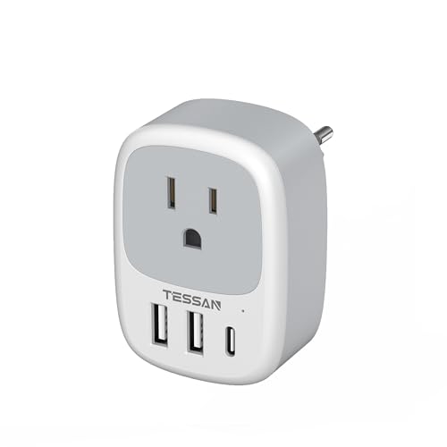 TESSAN Type G Power Adapter, UK Outlet Adaptor