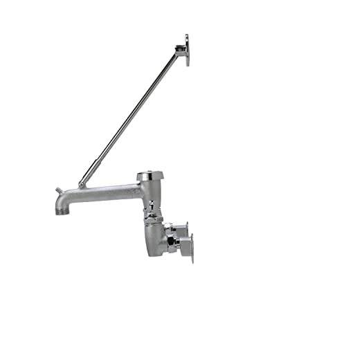 Zurn Z843M1-Rc Aquaspec Wall-Mount Service Sink Faucet -Vacuum-Breaker Spout, Pail Hook, Wall Brace, Metal Lever Handles-Rough, Chrome, 8 Inches #TOP3