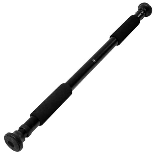 OcioDual Barra Dominadas con Tornillos Incluidos, Soporta hasta 100kg, Gym, Ejercicio en Casa, Barra Dominadas Pared Negra, Calistenia, Deporte, Gimnasio en Casa, Montaje en Puertas y Pasillos
