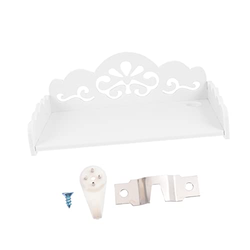 MAGICLULU 1Pc Large Wooden Wall Mounted Storage Rack Hollow Out Design for Decorative Storage Bedroom Kitchen Living Room Office Multifunctional Home Organizer for Plants Books