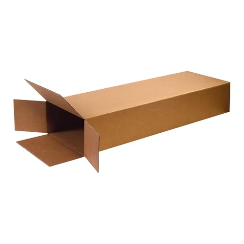 BOX USA Heavy-Duty Guitar Shipping Boxes (Pack of 5) – 18" x 6" x 45" Corrugated Cardboard Box for Acoustic & Electric Guitars – Professional Grade Reinforced Protection for Moving and Storage