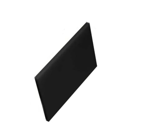 Lámina ABS negro de 500x500mm con espesor calibrado de 2mm de alta densidad