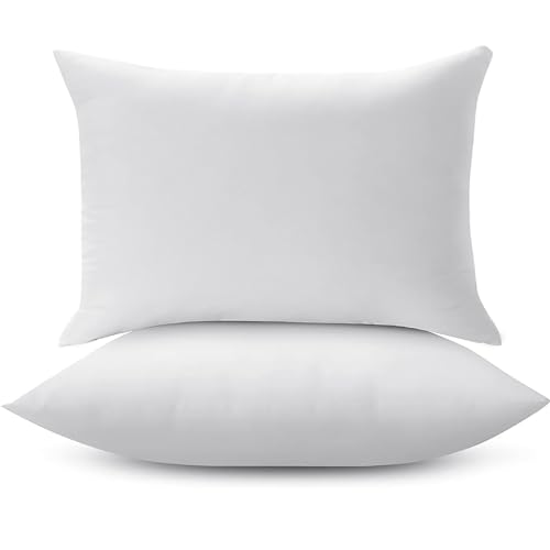 ForenTex Relleno Cojín 50x70 cm (Pack 2) con Cremallera, Rellenos HIPO-alergénico Fibra Virgen Siliconada para Fundas Cojines sofá, Decoración y Almohadas de Cama