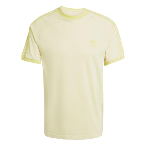 Image of Adidas 3-Stripes Tee Men's T-Shirt, yellow, XS