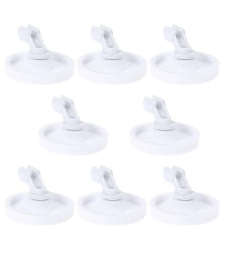 TEENGSE 8PCS 154174501 Dishwasher Wheels and Brackets Assembly, Replacement for 154174401 5300809640, AP2135554, 154174502, Compatible with Frigidaire, Kenmore/Sears,Electrolux, Gibson Kelvinator