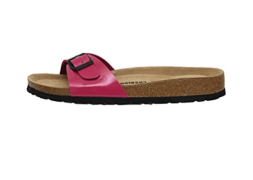 CUSHIONAIRE Women's Luca Cork footbed Sandal with +Comfort2