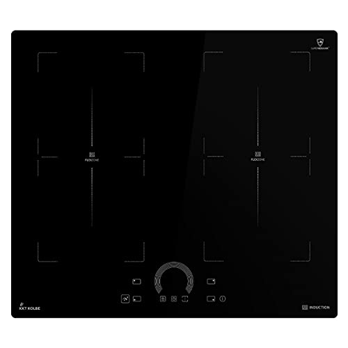 KKT KOLBE Induktionskochfeld 60 cm | Autark | 8,2 kW | 4 Kochzonen | 9 Stufen | 2 Flexzonen | Rahmenlos | Schnellaufheizung | Automatik-Timer | IH85904FZ