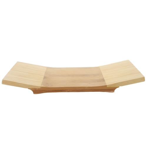 Bandeja para sushi rectangular de bambú MAGICLULU miniatura 1