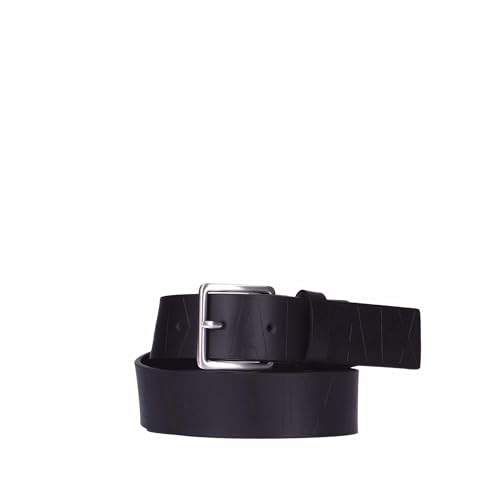 Armani Exchange Men's Embossed Leather Belt Nero, One Size2