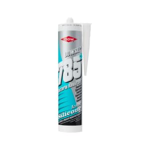Dowsil 785 Bacteria Resistant Acetoxy Silicone Sealant, White, 310ml
