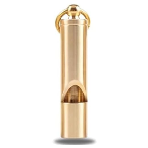 Loudest Brass Whistle | Best Premium Emergency Whistle | One Piece | Outdoor Survival Whistle | On Key-Chain or Hang Around Your Neck and Carry it Anywhere!